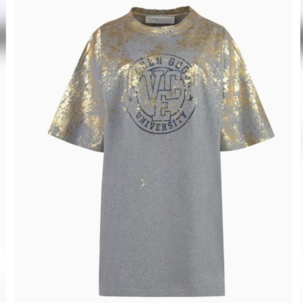 NWT GOLDEN GOOSE Dafne University cotton t-shirt dress